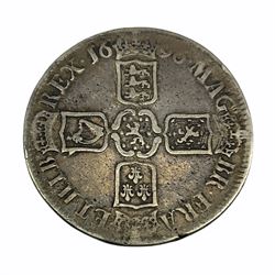 King William III 1696 crown coin