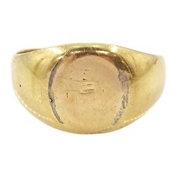 Early 20th century gold signet ring, Birmingham 1924