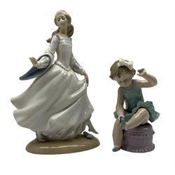 Two Lladro figures, 'Cinderella' no. 4828 and 'Little Ballerina' no. 5107 (2)