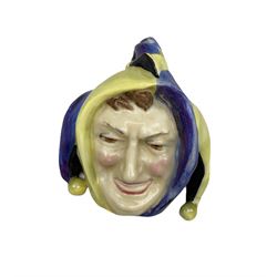 Royal Doulton miniature pottery wall mask modelled as The Jester, numbered HN.1609 H7.5cm 