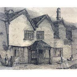 Henry Cave (British 1779-1836): 'Old Bridge and St Williams Chapel York'; 'Castle Gate Postern York'; 'Peasholme Green York' and 'Inside of St Williams Chapel', four engravings max 46cm x 60cm (4)