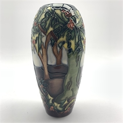  Moorcroft Holly Hatch pattern vase designed by Rachel Bishop, H19.5cm   