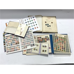 World stamps in various albums including small number of Chinese stamps, Japan Singapore, Canada, Germany etc