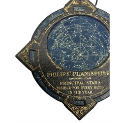 Late 19th Century Philips' Planisphere, George Philip & Son Ltd, The London Geographical Institute, with instructions printed verso c1900