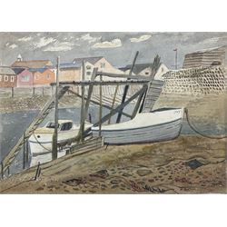 Frederick George Austin (British 1902-1990): Boats Moored, watercolour signed 27cm x 38cm (unframed)
Provenance: direct from the granddaughter of the artist