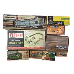Marklin Mini-Club Locomotive, Wrenn No. 1 Set 00 gauge track set (incomplete) and various other related items in one box