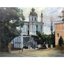 Felix Nussbaum (German 1904-1944): St Andrew's Church, Kiev Ukraine, oil on canvas signed 71cm x 91cm