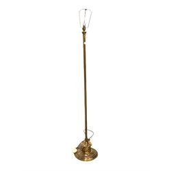 Cast brass lamp standard 