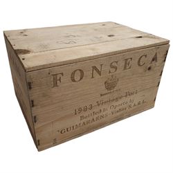 Fonseca 1983 vintage port, 75cl, twelve bottles, in original wooden crate