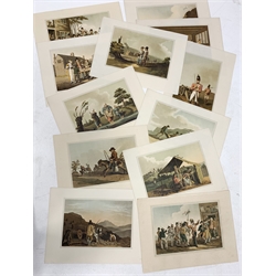 Kaufmann after Walker, series of twenty-one coloured prints 'Yorkshire Trades' and a single print after George Walker from the costume of Yorkshire series