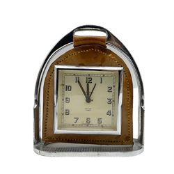 Smiths 7 Jewels stirrup clock H14cm 