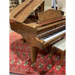 Schumann - GP 152 grand piano, American walnut finished case, veneered spruce soundboard