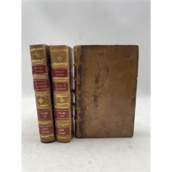 Cooper, Anthony Ashley, third earl of Shaftesbury - Characteristicks of Men, Manners, Opinions, Times in three volumes, third edition 1723 in full calf with ribbed, tooled spine