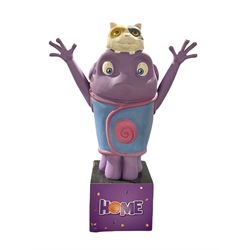 Life size promotional statue of 'Oh' from the Dreamworks Animation film 'Home' H161cm x W117cm (approx)