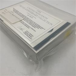 The Royal Mint United Kingdom 1996 silver proof anniversary coin collection, number 8819, cased with certificate, still sealed in original plastic packaging 