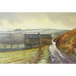 Paul Dene Marlor (Northern British 1969-): Towards Saddleworth Moor, watercolour unsigned 19cm x 28cm