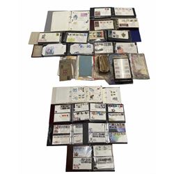 First Day Covers including Great British Queen Elizabeth II, United States of America etc, housed in various ring binder albums and loose, in two boxes
