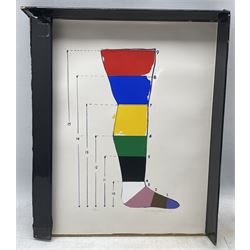 Allen Jones (British 1937-): Shoe Box, The complete portfolio, comprising seven lithographs on BFK Rives, one screenprint in colours printed on the interior of the box lid and an aluminium multiple, 1968,  each signed and dated in pencil, the multiple with incised signature, number 161/200, contained within the original shoebox with printed title on the lid, published by Petersburg Press, London 33cm x 40cm
