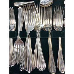 Arthur Price silver-plated canteen of cutlery, for six covers, plus extras, in mahogany case