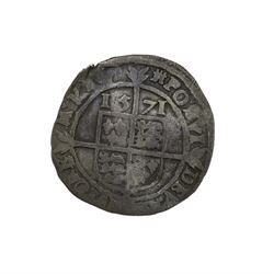 Elizabeth I 1571 hammered silver threepence coin, second issue, identified by York Museum 'YORYM 31EFF8'