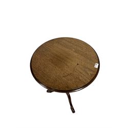 19th century mahogany tilt top occasional table 