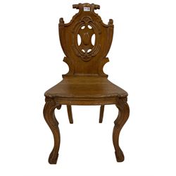 Oak hall chair 