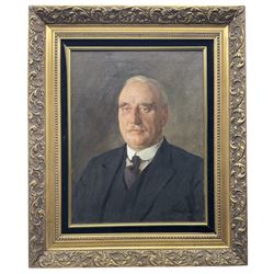 Frederick (Fred) Stead (British 1863-1940): Portrait of a Gentleman, oil on canvas signed 45cm x 35cm