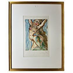 Salvador Dali (Spanish 1904-1989): The Woman Horse, lithograph signed and numbered 74/250 in pencil 42cm x 30cm
