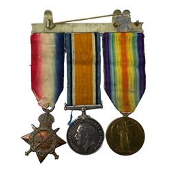 World War I trio to Pte M Faccenda K.R.RIF:C R-9970 comprising War Medal, Victory Medal and 1914-15 Star.
Mark Faccenda was a Swiss National