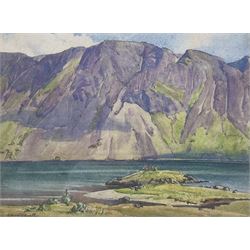 Edward Mossforth Neatby (British 1888-1949): 'Wastwater - Cumbria', watercolour signed, labelled verso 18cm x 24cm