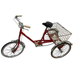 Pashley - vintage tricycle with back storage basket and brakes
