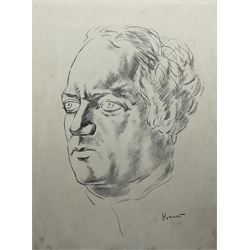 After Jacob Kramer (Ukrainian/British 1892-1962): Portrait of Jacob Epstein, limited edition lithograph numbered 19/50 in pencil 50cm x 39cm