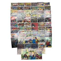 Modern age Marvel comics including The Amazing Spiderman, X-Men, Fantastic Four, The Incredible Hulk, Venom, Captain America, Thor, Robocop, The Punisher, The Silver Surfer and others,  in protective sleeves with card inserts (68)