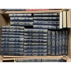 Dickens Works distributed by Heron Books, twenty eight volumes, uniformly bound and other classic novels by Heron Books in three boxes