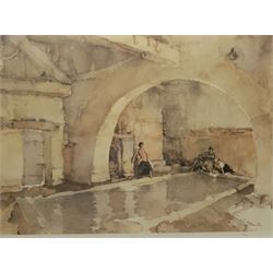 After Sir William Russell Flint (Scottish 1880-1969): 'La Belle Poseuse Nerac' and 'In Sunny Perigord', pair limited edition colour prints no.746/850 and 168/850 respectively, with blindstamps 53cm x 69cm (2)