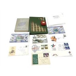 World stamps including Aden, Andorra, Australia, Austria, Belgium, Canada, Ceylon, Denmark, Finland, France, Germany, Gold Coast, Greece, Hong Kong, India etc, housed in two albums/folders and loose