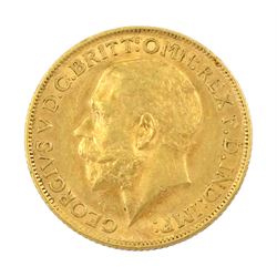 King George V 1911 gold full sovereign coin