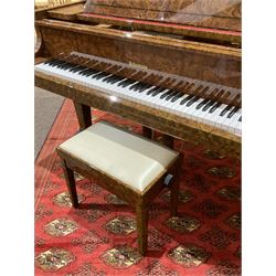 Schumann - GP 152 grand piano, American walnut finished case, veneered spruce soundboard