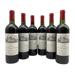 Six bottles of Chateau Le Bourg Du Cauze, Saint Emilion Grand Cru, 2000, 75cl 13% vol (6)