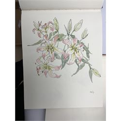 Jill Dickin - Three sketchbooks of her watercolours including animals, architectural, still life etc