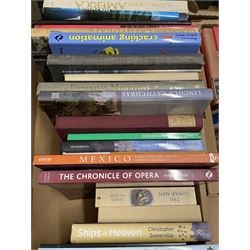 Books on Social History, Architecture, History etc in three boxes