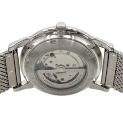 Ingersoll gentleman's stainless steel automatic wristwatch, 316L, on original stainless steel strap, boxed