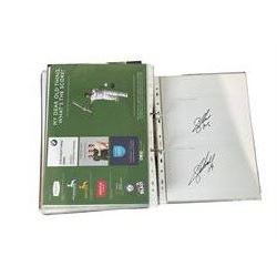 Yorkshire Cricket - various autographs and signatures including Adil Rashid, Andrew Hodd, Travis Head, David Willey, Joe Root, Kane Williamson etc, and various team sheets in one folder