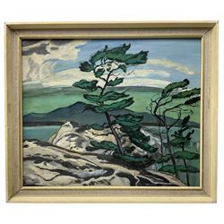 W Machin (British 20th century) after Alfred Joseph Casson (Canadian Group of Seven 1898-1992): 'White Pine', oil on board signed 27cm x 32cm