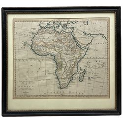 Thomas Bowen (British ?-1790): 'A New and Accurate Map of Africa Drawn from the best Authorities', engraved map with hand colouring pub.1777, 34cm x 40cm