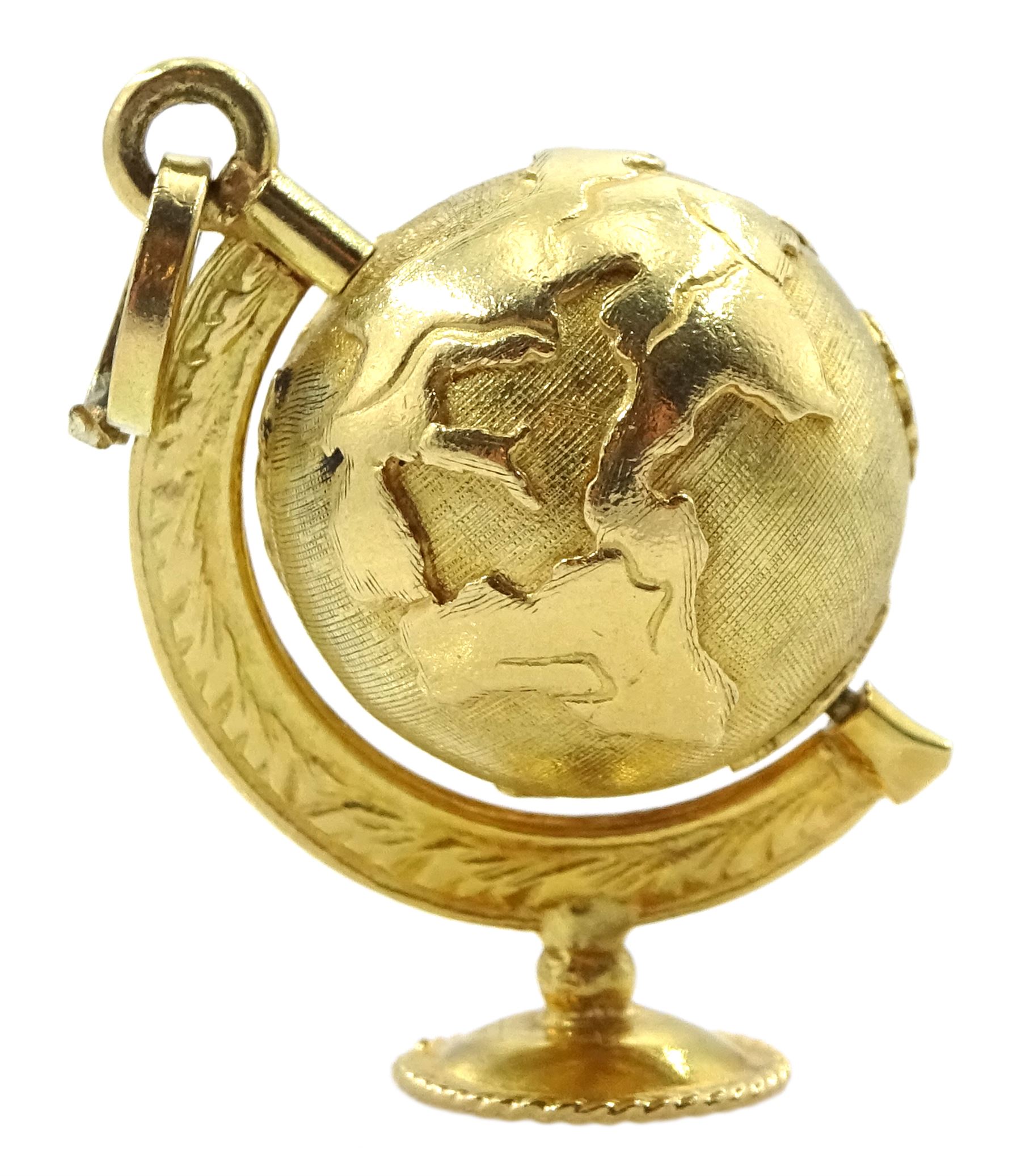DS 18ct gold globe pendant/charm, stamped - Jewellery, Watches & Silver