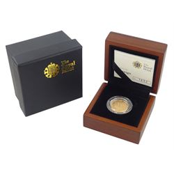Queen Elizabeth II 2012 gold proof full sovereign coin, cased with certificate