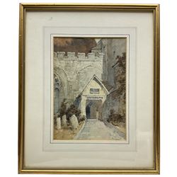 William James Boddy (British 1831-1911): 'Holy Trinity - York', watercolour signed and titled 23cm x 16cm