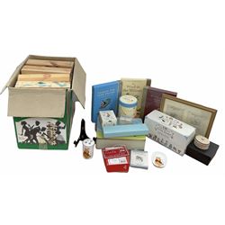 'The world of Beatrix potter' complete collection of tales 1-23, together with other items relating to classic children's stories, and a box containing large Jenga blocks 