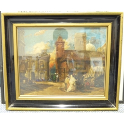  Circle of Sir John Lavery (British 1856-1941): Eastern Marketplace, oil on canvas bears signature 39cm x 49cm  